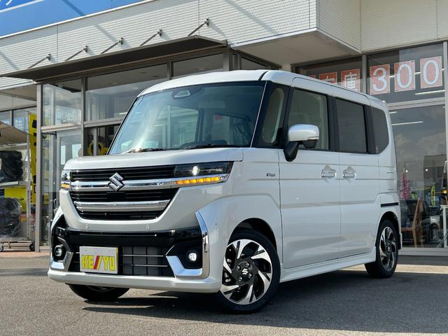 スペーシアカスタム ハイブリッドXSターボ【4WD】【届出済未使用車】衝突軽減 【車線逸脱警報】【純正9型メモリーナビ/地デジ/BT接続/全方位カメラ】【追従クルコン】【両側電動ドア】【LEDオートライト】ヒータ付ハーフレザー 電動パーキング HUD コーナーセンサ- 後席送風機(18枚目)