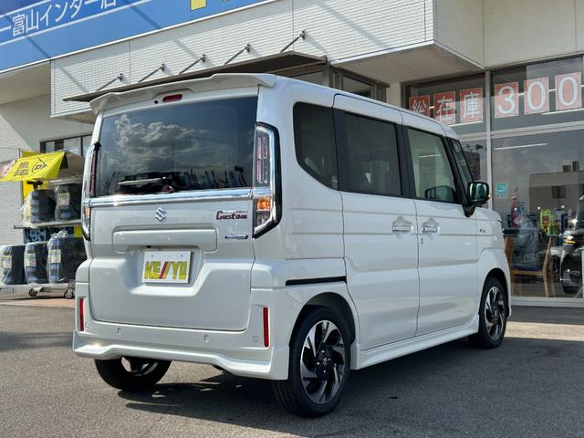 スペーシアカスタム ハイブリッドXSターボ【4WD】【届出済未使用車】衝突軽減 【車線逸脱警報】【純正9型メモリーナビ/地デジ/BT接続/全方位カメラ】【追従クルコン】【両側電動ドア】【LEDオートライト】ヒータ付ハーフレザー 電動パーキング HUD コーナーセンサ- 後席送風機(19枚目)