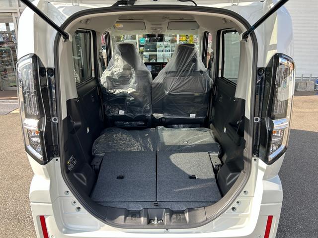 スペーシアカスタム ハイブリッドXSターボ【4WD】【届出済未使用車】衝突軽減 【車線逸脱警報】【純正9型メモリーナビ/地デジ/BT接続/全方位カメラ】【追従クルコン】【両側電動ドア】【LEDオートライト】ヒータ付ハーフレザー 電動パーキング HUD コーナーセンサ- 後席送風機(30枚目)