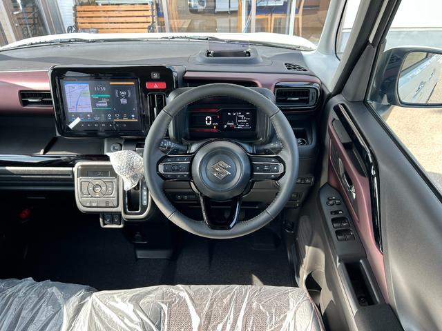 スペーシアカスタム ハイブリッドXSターボ【4WD】【届出済未使用車】衝突軽減 【車線逸脱警報】【純正9型メモリーナビ/地デジ/BT接続/全方位カメラ】【追従クルコン】【両側電動ドア】【LEDオートライト】ヒータ付ハーフレザー 電動パーキング HUD コーナーセンサ- 後席送風機(31枚目)