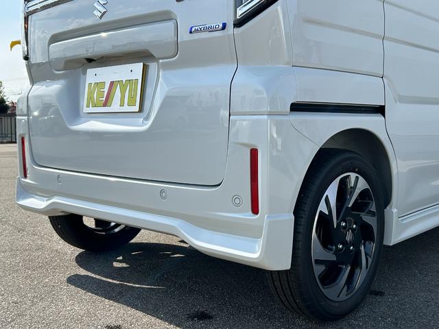 スペーシアカスタム ハイブリッドXSターボ【4WD】【届出済未使用車】衝突軽減 【車線逸脱警報】【純正9型メモリーナビ/地デジ/BT接続/全方位カメラ】【追従クルコン】【両側電動ドア】【LEDオートライト】ヒータ付ハーフレザー 電動パーキング HUD コーナーセンサ- 後席送風機(49枚目)