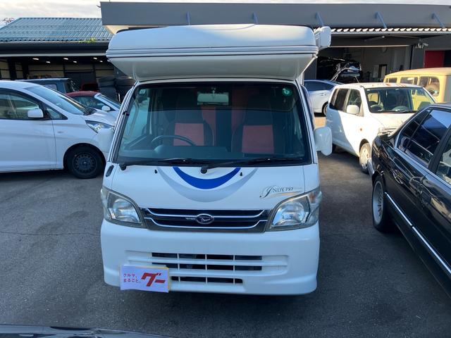 ハイゼットトラック 4WD キャンピング インディ727 ポップアップルーフ サイドオーニング ナビ バックカメラ アルミホイール(2枚目)