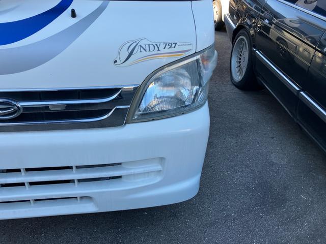 ハイゼットトラック 4WD キャンピング インディ727 ポップアップルーフ サイドオーニング ナビ バックカメラ アルミホイール(4枚目)