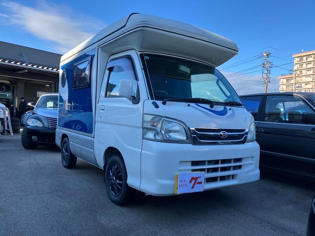 ハイゼットトラック 4WD キャンピング インディ727 ポップアップルーフ サイドオーニング ナビ バックカメラ アルミホイール(5枚目)