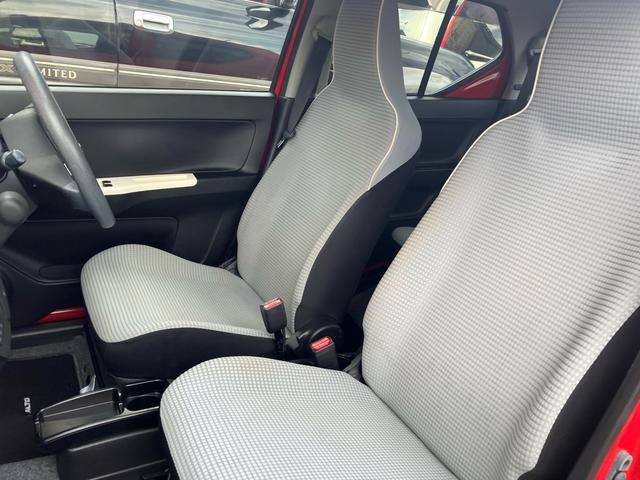 アルト X スマートキー アルミホイール 運転席シートヒーター 運転席・助手席エアバック ABS 横滑り防止 盗難防止システム エアコン パワステ パワーウィンドウ(17枚目)