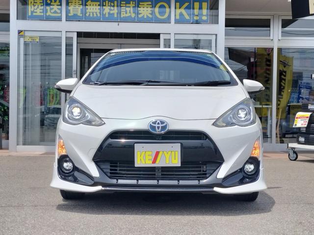 アクア S 禁煙/純正エアロ/純正ナビ/フルセグTV/BLUETOOTH/バックカメラ/BLUETOOTH/ETC/CD/DVD再生/プッシュスタート/LED/フォグ/スペアキー/オートエアコン/中期モデル(10枚目)