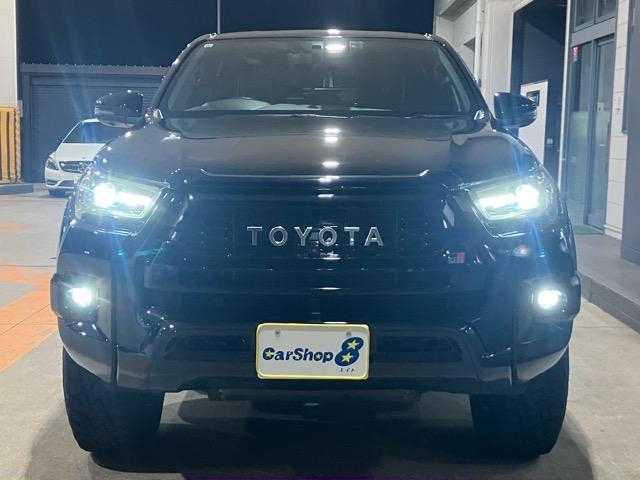 ハイラックス Ｚ　ＧＲスポーツ　キャノピー　純正８型ナビ　ＪＢＬ　アルパインデジタルインナーミラー　全方位Ｍ　ＡＣＣ　衝突軽減　ＪＡＯＳフロントアンダーカバー　リフトアップ　純正ラゲッジハードカバー　ＢＬＡＣＫ　ＲＨＩＮＯ　１７ＡＷ（3枚目）