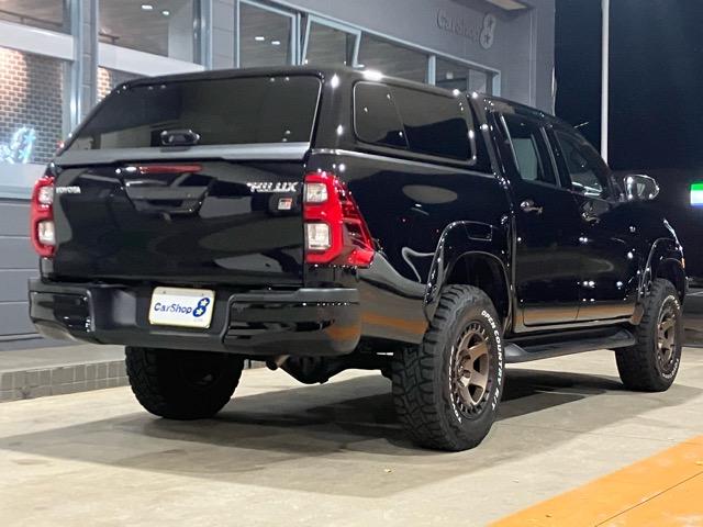 ハイラックス Ｚ　ＧＲスポーツ　キャノピー　純正８型ナビ　ＪＢＬ　アルパインデジタルインナーミラー　全方位Ｍ　ＡＣＣ　衝突軽減　ＪＡＯＳフロントアンダーカバー　リフトアップ　純正ラゲッジハードカバー　ＢＬＡＣＫ　ＲＨＩＮＯ　１７ＡＷ（5枚目）