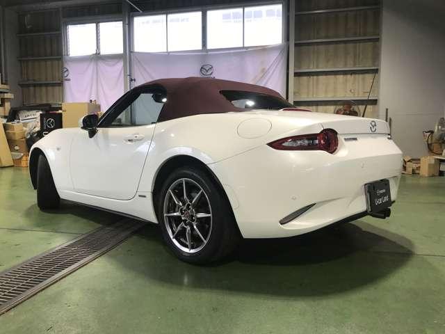 ロードスター 1.5 100周年 特別記念車 MTモード付 レザー オートクルーズ スマキー スマートシティーブレーキサポート LEDヘッド TV アイドリングストップ 横滑り防止機能 シートヒーター Bカメラ ETC 地デジ(2枚目)