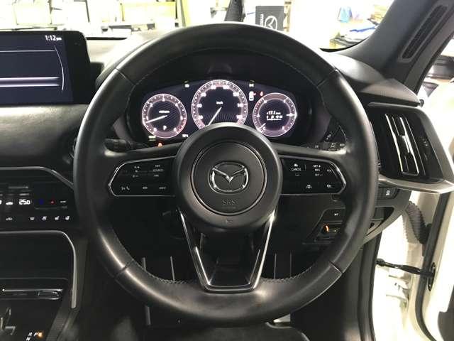 CX-60 3.3 XDハイブリッド エクスクルーシブ スポーツ ディー 盗難防止装置付 MRCC 本革シート スマートキー 横滑り防止装置 LEDヘッドライト メモリーナビ ETC シートヒーター パワーシート バックカメラ 4WD アイドリングストップ ナビ&TV(13枚目)