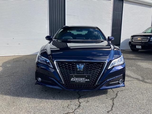 クラウンハイブリッド Ｇ－エグゼクティブ　ワンオーナー　ヘッドアップディスプレイ　デジタルインナーミラープリクラッシュ　ＢＳＭ　ＲＣＴＡ（2枚目）