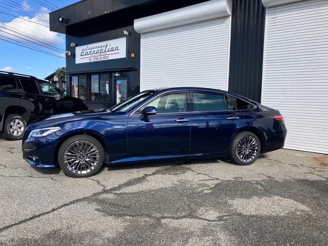 クラウンハイブリッド Ｇ－エグゼクティブ　ワンオーナー　ヘッドアップディスプレイ　デジタルインナーミラープリクラッシュ　ＢＳＭ　ＲＣＴＡ（4枚目）