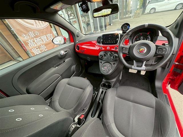 アバルト595  ディスプレイオーディオ 純正AW 純正フォグランプ 社外360°ドラレコ&リアカメラ(6枚目)