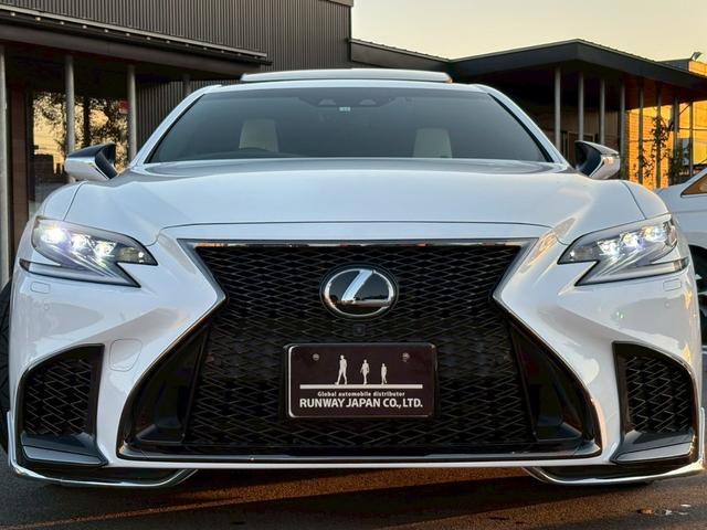 LS LS500 Fスポーツ OPエアロ ムンルーフ 白革 マークレビンソン HUD フルセグ パノラミックビュM デジタルミラ Cソナ(3枚目)