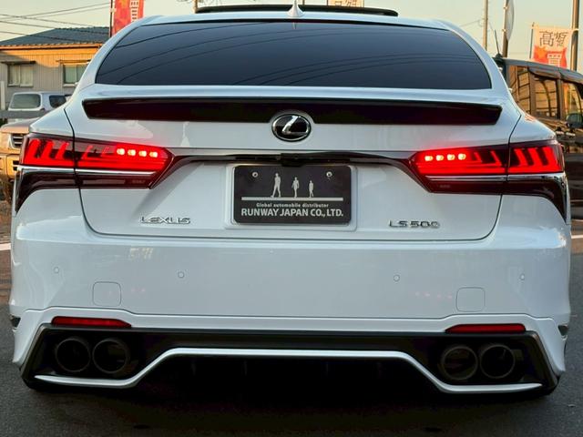 LS LS500 Fスポーツ OPエアロ ムンルーフ 白革 マークレビンソン HUD フルセグ パノラミックビュM デジタルミラ Cソナ(4枚目)