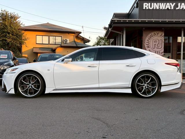 LS LS500 Fスポーツ OPエアロ ムンルーフ 白革 マークレビンソン HUD フルセグ パノラミックビュM デジタルミラ Cソナ(5枚目)