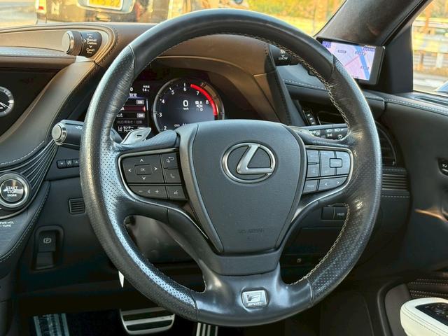LS LS500 Fスポーツ OPエアロ ムンルーフ 白革 マークレビンソン HUD フルセグ パノラミックビュM デジタルミラ Cソナ(8枚目)