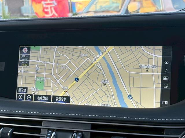 LS LS500 Fスポーツ OPエアロ ムンルーフ 白革 マークレビンソン HUD フルセグ パノラミックビュM デジタルミラ Cソナ(10枚目)