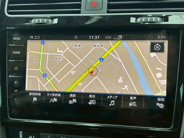 ゴルフ TDIコンフォートライン マイスター デジタルメーター ナビ・フルセグ Bluetooth バックカメラ CD/DVD DYNAUDIOオーディオ 黒革 シートヒータ― M付パワーシート コーナーセンサー LEDヘッドライト(11枚目)