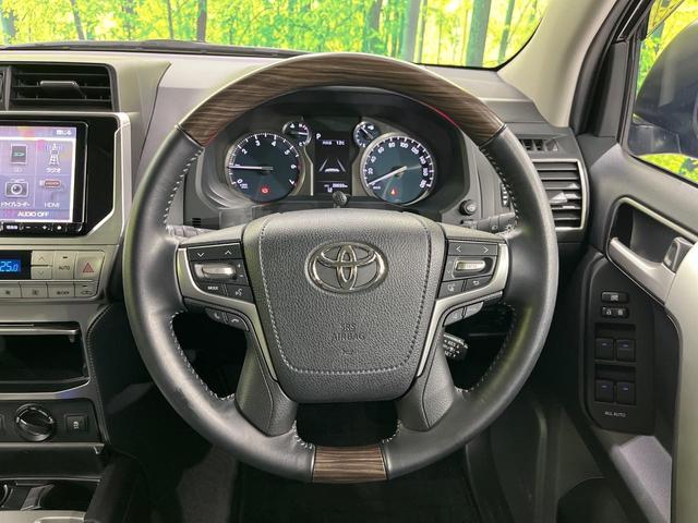 ランドクルーザープラド TX Lパッケージ 4WD SDナビ 後席モニター フロントカメラ バックカメラ 衝突被害軽減システム レーダークルーズ 禁煙車 レザーシート 前席シートエアコン ドラレコ コーナーセンサー スマートキー LEDヘッド(12枚目)