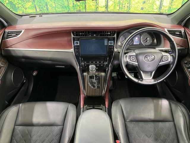 ハリアー エレガンス BIGX9インチナビ Bluetooth再生 ドライブレコーダー バックカメラ フルセグTV ETC ボルドー内装 禁煙車 LEDヘッドライト フロントフォグ スマートキー サイドエアバッグ(2枚目)