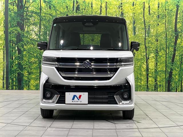 スペーシアカスタム ハイブリッドＸＳ　４ＷＤ　両側電動ドア　全周囲カメラ　衝突被害軽減システム　レーダークルーズ　禁煙車　純正ナビ　コーナーセンサー　ＬＥＤヘッド　車線逸脱警報　オートライト　オートエアコン　純正１５インチＡＷ（14枚目）