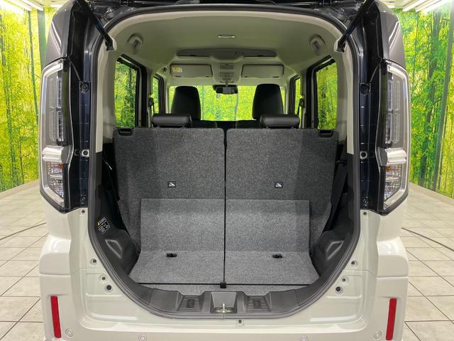 スペーシアカスタム ハイブリッドＸＳ　４ＷＤ　両側電動ドア　全周囲カメラ　衝突被害軽減システム　レーダークルーズ　禁煙車　純正ナビ　コーナーセンサー　ＬＥＤヘッド　車線逸脱警報　オートライト　オートエアコン　純正１５インチＡＷ（26枚目）