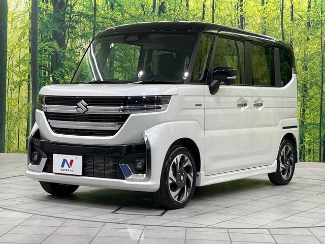 スペーシアカスタム ハイブリッドＸＳ　４ＷＤ　両側電動ドア　全周囲カメラ　衝突被害軽減システム　レーダークルーズ　禁煙車　純正ナビ　コーナーセンサー　ＬＥＤヘッド　車線逸脱警報　オートライト　オートエアコン　純正１５インチＡＷ（57枚目）