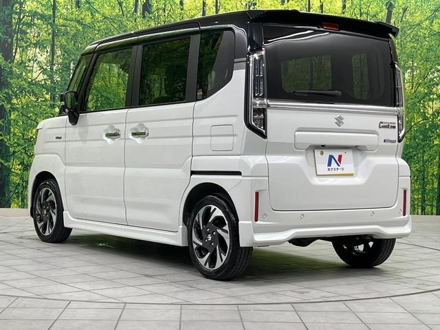 スペーシアカスタム ハイブリッドＸＳ　４ＷＤ　両側電動ドア　全周囲カメラ　衝突被害軽減システム　レーダークルーズ　禁煙車　純正ナビ　コーナーセンサー　ＬＥＤヘッド　車線逸脱警報　オートライト　オートエアコン　純正１５インチＡＷ（59枚目）