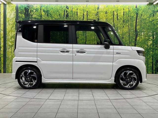 スペーシアカスタム ハイブリッドＸＳ　４ＷＤ　両側電動ドア　全周囲カメラ　衝突被害軽減システム　レーダークルーズ　禁煙車　純正ナビ　コーナーセンサー　ＬＥＤヘッド　車線逸脱警報　オートライト　オートエアコン　純正１５インチＡＷ（60枚目）