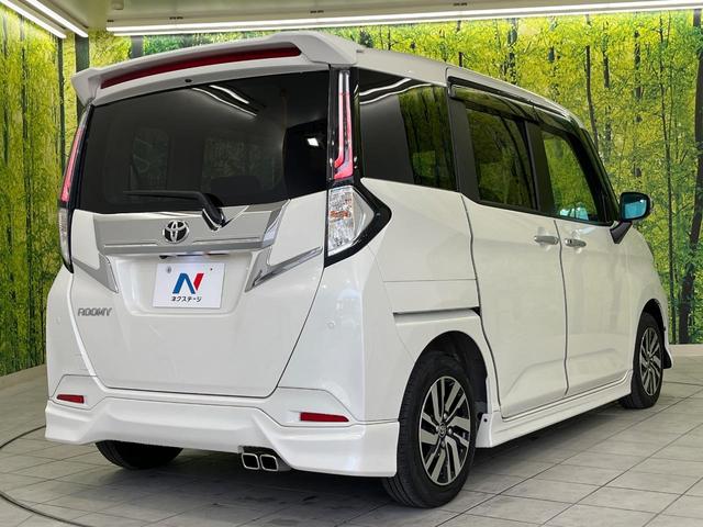 ルーミー カスタムＧ　４ＷＤ　両側電動ドア　全周囲カメラ　衝突被害軽減システム　レーダークルーズ　禁煙車　ドラレコ　コーナーセンサー　スマートキー　ＬＥＤヘッド　ＥＴＣ２．０　純正１４インチアルミ　オートライト（17枚目）