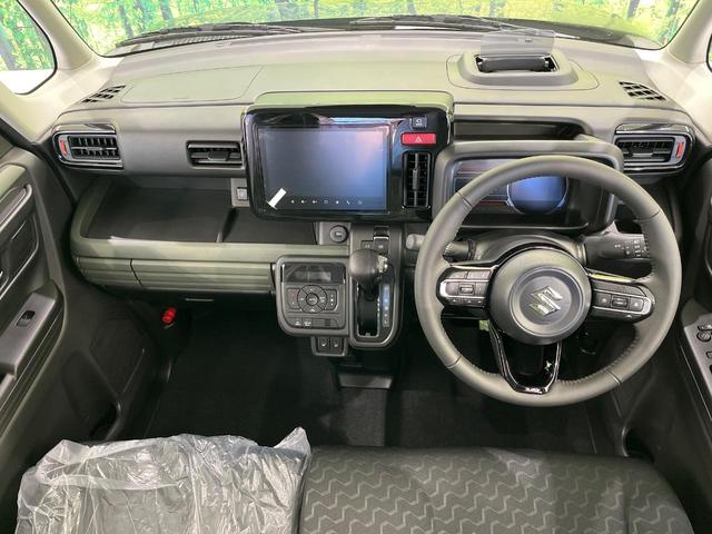 スペーシアギア ハイブリッドXZ 4WD 両側パワースライドドア セーフティサポート メーカー9インチナビ 全周囲カメラ Bluetooth再生 フルセグTV 届出済未使用車 スマートキー シートヒーター サイドエアバッグ(2枚目)