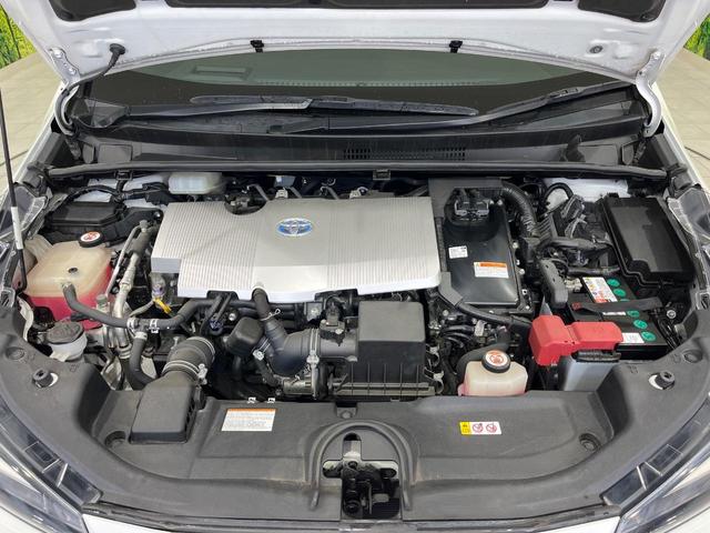 プリウス A 純正SDナビ バックカメラ 衝突被害軽減システム レーダークルーズ 禁煙車 パワーシート ドラレコ コーナーセンサー スマートキー LEDヘッド ビルトインETC 純正15インチアルミ 車線逸脱警報(18枚目)