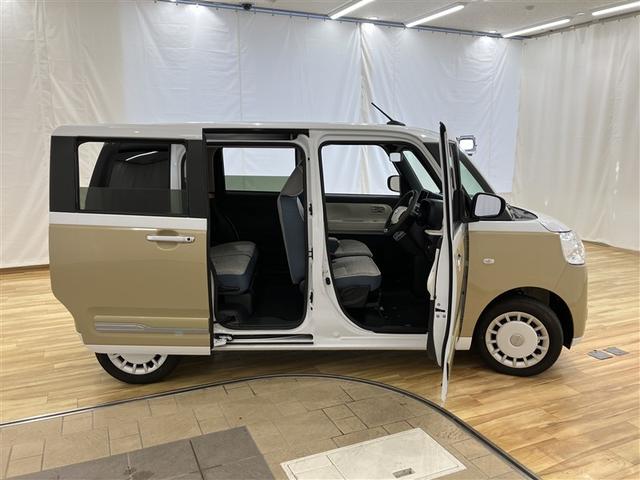 ムーヴキャンバス ストライプスＧ　衝突被害軽減システム　両側電動スライドドア　ＬＥＤヘッドランプ　スマートキー　オートエアコン　シートヒーター　ベンチシート　運転席／助手席エアバック　ステアリングスイッチ　ベンチシート（32枚目）