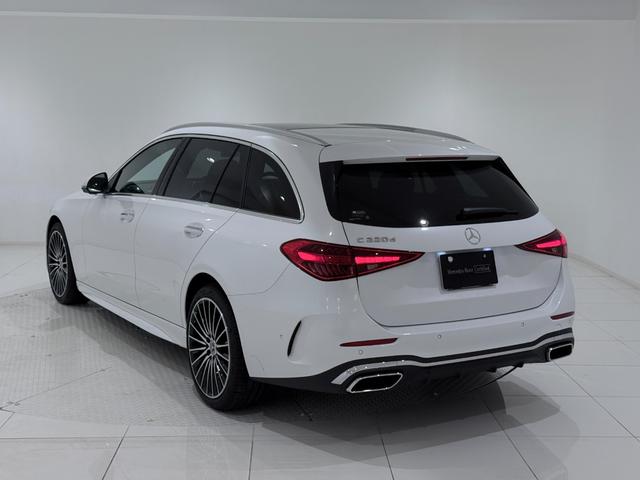 Cクラスステーションワゴン C220dステーションワゴンアバンギルドAMGライP ワンオーナー/右ハンドル/オパリスホワイト/ドライバーズP/HUD/Burmester/シートヒーター/ベンチレーション/正規ディーラー認定中古車/二年保証(4枚目)