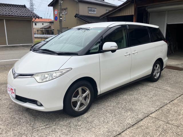 エスティマ Ｘ　スマートキー　電動スライドドア　ナビ　バックカメラ　ドライブレコーダー　Ｂｌｕｅｔｏｏｔｈ接続　３列シート　フルフラットシート　ウォークスルー　運転席・助手席エアバッグ　ＡＢＳ　衝突安全ボディ（5枚目）