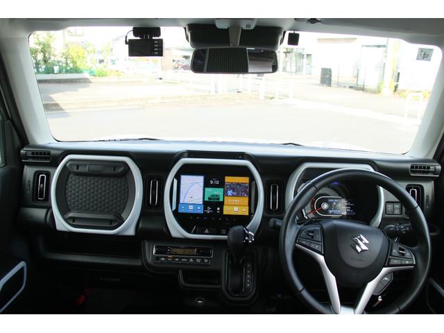 ハスラー ハイブリッドＸターボ　禁煙車　純正９インチフルセグＢＴナビ　全周囲カメラ　衝突被害軽減システム　レーダークルーズ　Ｆドラレコ　コーナーセンサー　スマートキー　ＬＥＤヘッド　ＥＴＣ　車線逸脱警報　オートライト（45枚目）