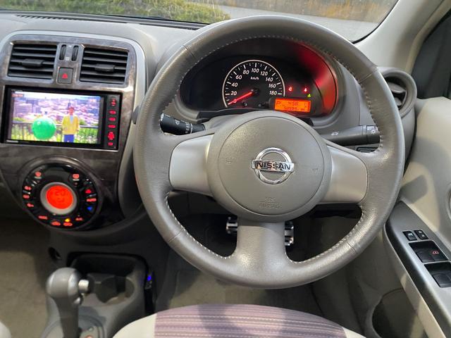 マーチ ボレロ 車検R9年8月 禁煙車 スマートキーx2 Bluetooth対応ナビ&フルセグTV アラウンドビューモニター LEDヘッドライト&ポジション&ルームランプ&ナンバー灯 純正アルミホイール 保証付(28枚目)