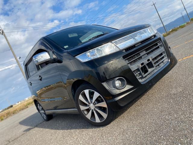 ワゴンＲスティングレー ＴＳ　４ＷＤ　ターボ　禁煙車　パドルシフト　スマートキーｘ２　ナビ＆ＴＶ　ＬＥＤポジション＆ルームランプ＆ナンバー灯　純正１５インチアルミホイール　車検整備付（3枚目）