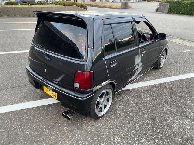 ミラ Ｊ－タイプＱ　５速マニュアル　社外ショック＆スプリング　ワンオフマフラー　アヴァンツアート内装換装　フェンダートリム　社外アルミ　Ｂｌｕｅｔｏｏｔｈ対応オーディオ　車検整備付（24枚目）