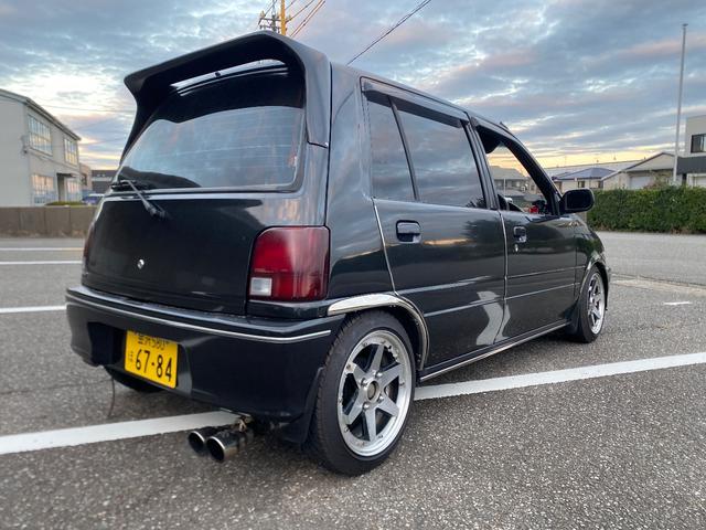 ミラ Ｊ－タイプＱ　５速マニュアル　社外ショック＆スプリング　ワンオフマフラー　アヴァンツアート内装換装　フェンダートリム　社外アルミ　Ｂｌｕｅｔｏｏｔｈ対応オーディオ　車検整備付（25枚目）