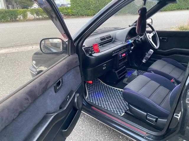 ミラ Ｊ－タイプＱ　５速マニュアル　社外ショック＆スプリング　ワンオフマフラー　アヴァンツアート内装換装　フェンダートリム　社外アルミ　Ｂｌｕｅｔｏｏｔｈ対応オーディオ　車検整備付（36枚目）