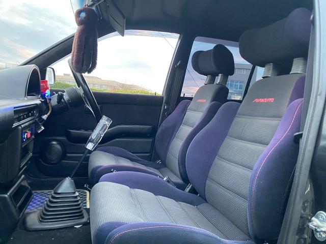 ミラ Ｊ－タイプＱ　５速マニュアル　社外ショック＆スプリング　ワンオフマフラー　アヴァンツアート内装換装　フェンダートリム　社外アルミ　Ｂｌｕｅｔｏｏｔｈ対応オーディオ　車検整備付（39枚目）