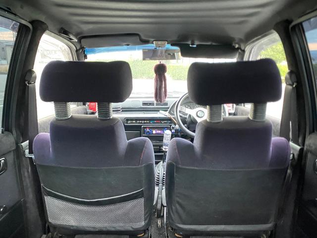 ミラ Ｊ－タイプＱ　５速マニュアル　社外ショック＆スプリング　ワンオフマフラー　アヴァンツアート内装換装　フェンダートリム　社外アルミ　Ｂｌｕｅｔｏｏｔｈ対応オーディオ　車検整備付（56枚目）