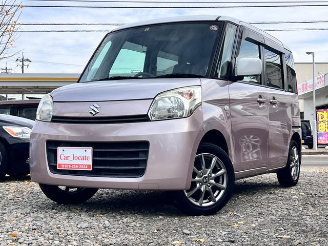 スペーシア Ｘ　車検２年付き　スマートキー　ツートーンルーフ　社外ナビ　ＨＤＭＩ　ＵＳＢ　ＡＭ　ＦＭ　バックカメラ　パワースライドドア　オートパワーウィンドウ　電動格納ミラー　オートエアコン　格納式サンシェード（5枚目）