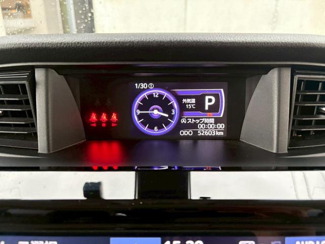 タンク カスタムG S 両側電動ドア 純正9インチSDナビ バックカメラ 禁煙車 ドライブレコーダー Bluetooth 衝突被害軽減システム スマートキー ビルトインETC CD DVD フルセグTV LED オートライト(18枚目)