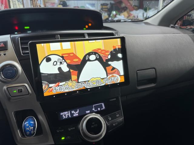 プリウスＶ プリウス２　希少左ハンドル　オートチェック＆カーファックス有　ローダウン　モデリスタフルエアロ　ＪＤＭ仕様　カロッツェリア８インチナビ　Ｂカメラ　シートカバー　ＬＥＤフォグ　ＬＥＤヘッドライト　現状販売車（7枚目）