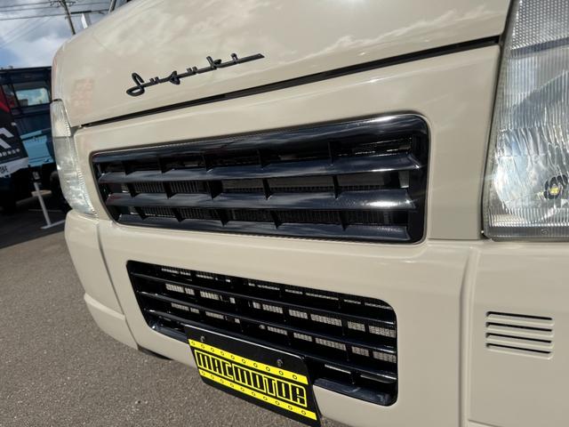 キャリイトラック KC 4WD 5MT エアコン パワステ MACカスタム2トン オーディオパック装備 カスタム14インチ鉄チン 新品LEDライト シートカバー レトロエンブレムカッティング グリル塗分け 車内クリーニング(14枚目)