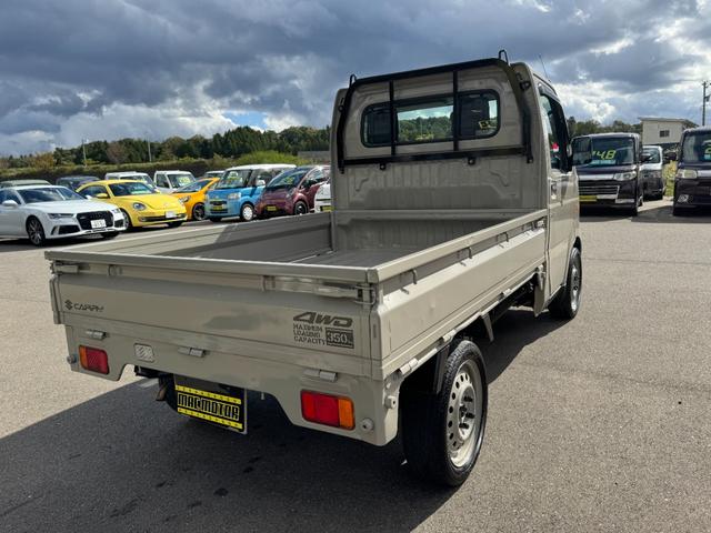 キャリイトラック KC 4WD 5MT エアコン パワステ MACカスタム2トン オーディオパック装備 カスタム14インチ鉄チン 新品LEDライト シートカバー レトロエンブレムカッティング グリル塗分け 車内クリーニング(20枚目)