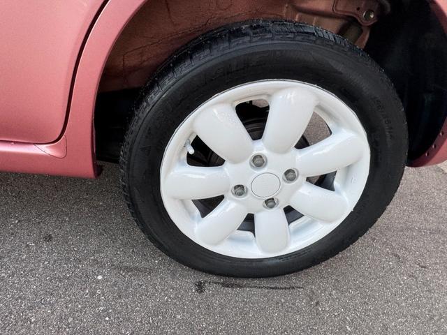 アルトラパン Ｘ　スマートキー２個　プッシュスタート　１４ＡＷ　ＭＡＣカスタム２トンカラー　ピンクホワイト　走行３２０００ｋ　ベンチシート　フルフラット　車内抗菌オゾン除菌クリーニング　車検整備付（25枚目）